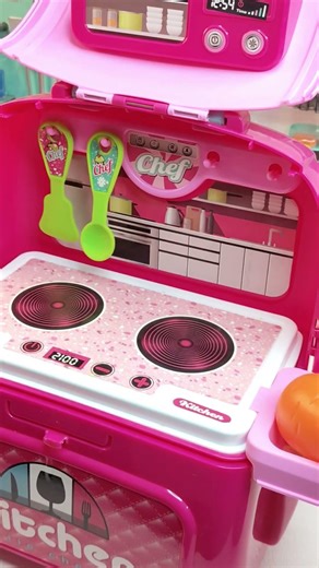 ASMR Toy Kitchen 🎀 – Pink Toy Unboxing Play Set