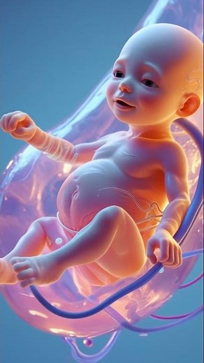 28 Weeks in the Womb – Fetal Movements in Stunning 3D #anatomy #aihealth #3danimation
