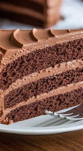 Easy Chocolate Mousse Cake — Light, Creamy & So Simple! Soft chocolate cake topped with a fluffy, melt-in-your-mouth chocolate mousse… this dessert looks fancy but is super easy to make! Light yet rich, creamy yet chocolatey — the perfect treat for any occasion. No stress, big chocolate flavor! #ChocolateMousseCake #EasyDesserts #ChocolateLovers #CakeReels #BakingInspo | Chef Paula's Kitchen