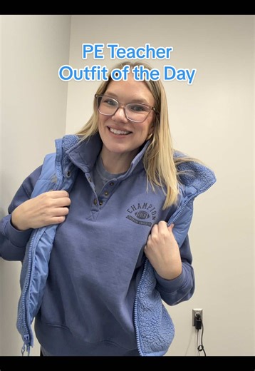 PE isn’t just play. It’s problem-solving, teamwork, and growth. Shirt: by me Sweat: @walmart Vest and sweater: @target Shoes: @ASICS #pe #peteacher #peteachersoftiktok #physicaleducation #teacherootd