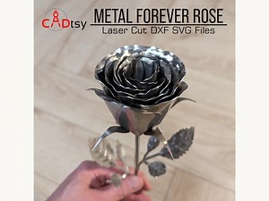 Metal Rose DXF SVG: CNC Plasma Laser Cut File (digital Download) - Etsy