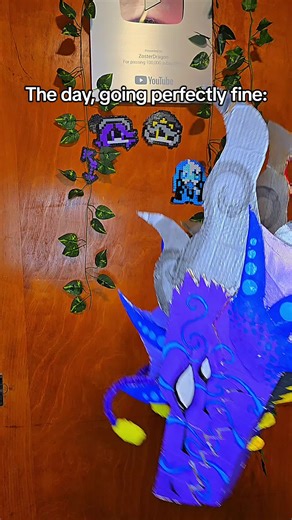 hes ok.. I think #crafts #paperdragonpuppets #art #dragonpuppets #fyp | Paper Dragon