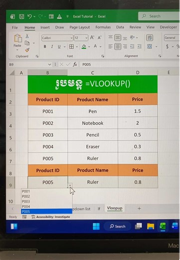 👉 របៀបស្វែងរក 🔍ព័ត៌មានជួរដេកណាមួយ តាមរយៈលេខ 🆔 ដោយប្រើរូបមន្ត =VLOOKUP(…) ក្នុង Excel 🟢🧑‍💻🎓 #Excel #VLOOKUP #ID #cscomputer #education