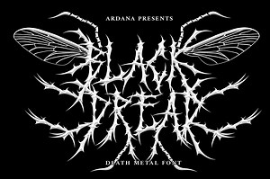 FREE DOWNLOAD BLACK DREAD | DEATH METAL MUSIC FONT - Ferry Ardana Putra
