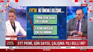 #EYT’de iki önemli gelişme… 📌1-Primi eksik olana toplu ödeme… 📌 2- Kısmi emeklilik için yaş indirimi | A Haber