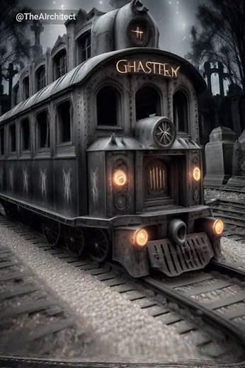 Spooky Ghost Train Animation