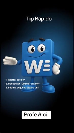 How to number Word pages without the cover page