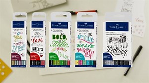 1.3K views · 27 reactions | Pitt Artist Pens are perfect for hand lettering. These sets were created by the talented Hannah Rabenstein. | Faber-Castell | Facebook