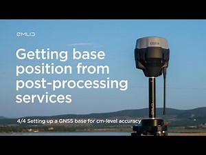 Setting up a GNSS base. Getting base position from post-processing services