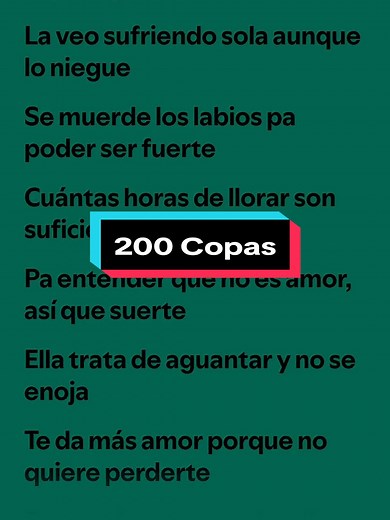 200 Copas de Karol G: Letra Completa y Significado