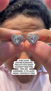 53 reactions · 4 comments | PURE SILVER LIFETIME GUARANTEE FREE GIFT WITH ORDER WHATSAPP 7838119986 FREE COD in india Showroom : C-115 Lajpat Nagar 1 New Delhi 110024 Website : www.osrjewellers.com #puresilver #silverjewellery #solitaire #solitaireearrings #puresilverjewellery | OSR JEWELLERS | Facebook