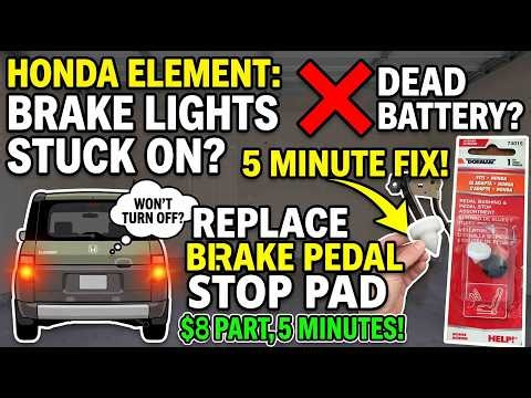 DIY Honda Element brake pedal stop pad