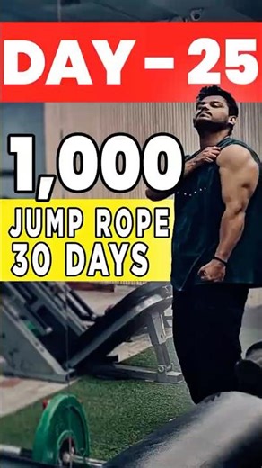 DAY 25 | 1000 skipping rope workout for 30 days. #shorts #gym #shortsfeed #fitness