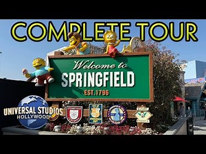 Springfield USA Full Tour (2024) | Simpsons Land | Universal Studios Hollywood