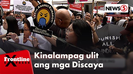 431K views · 10K reactions | #FrontlineExpress | Napasugod na naman sa compound ng pamilya Discaya ang ilang militanteng grupo ngayong Biyernes, Sept. 5. | via JC Cosico For more videos, visit us at www.news5.com.ph. | News5 | Facebook