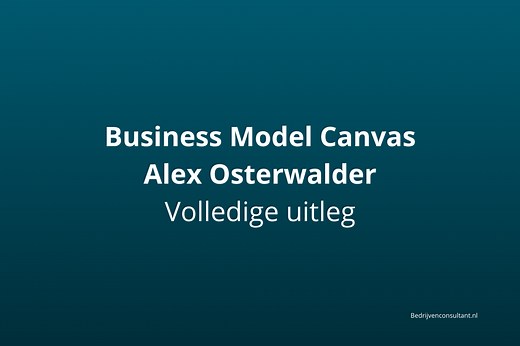 Business Model Canvas van Osterwalder [Uitleg]