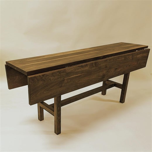 Multifunctional Drop Leaf Table With Solid Wood Base: Sofa, Console, Dining Table - Etsy