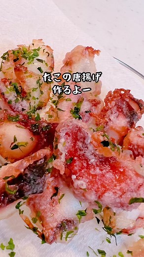 アラジンのトースターで作るタコの唐揚げ