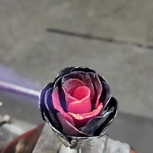 18K views · 297 reactions | Making steel rose #metallurgy #steelrose #rose | Metallurgical engineering | Facebook