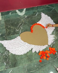 892K views · 2K reactions | Wings of Love _ Wall Art with a Touch Love #love #diy #heart | Deep's CRAFT | Facebook
