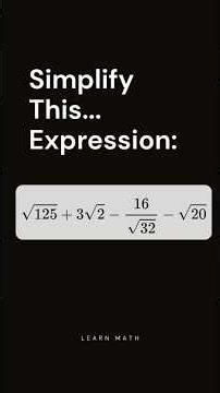 Can You Simplify This in 10 Seconds? Rationalizing the Denominator Made Easy!
