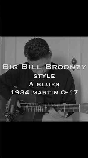 Big Bill Broonzy Style A Blues 1934 Martin 0-17 432Hz #countryblues #bigbillbroonzy #432hz