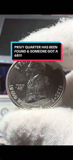 PRIVY QUARTER HAS BEEN FOUND & SOMEONE GOT A 68!!! #quarter #quarters #coin #coins Found by @Grills and Bourbons