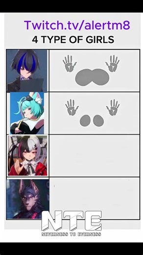 Which type of girl do you like? NTE Edition