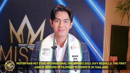 JOVY BEQUILLO IS MISTER MAN HOT STAR INTERNATIONAL PHILIPPINES 2022 | Misters of Filipinas 2022 Jovy Bequillo represented Naga City at the recently concluded 9th edition of Misters of Filipinas held in Newport Resort World Resorts last October 16, 2022. Despite of having a short time of preparation in his journey to Misters of Filipinas, he was luckily enough to be announced as the first pinoy mister to represent at the Man Hot Star International pageant during Misters of Filipinas finals night.