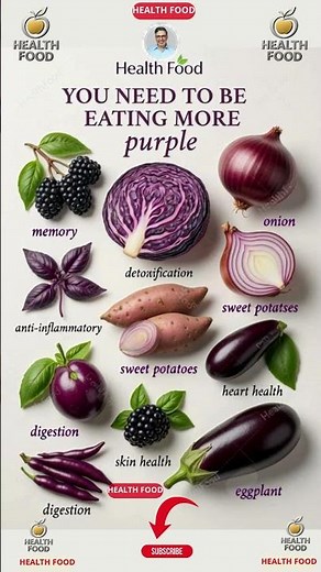 Why You NEED to Eat More Purple Foods! 💜 #PurpleFoods #Superfoods #NutritionTips #HealthyEating