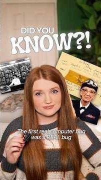 First computer bug came from a REAL bug!