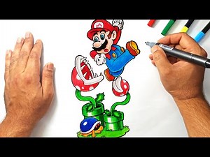 How To Draw SUPER MARIO - Easy Drawing