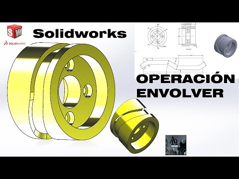 Como usar la Opción o Herramienta ENVOLVER en SOLIDWORKS 2022