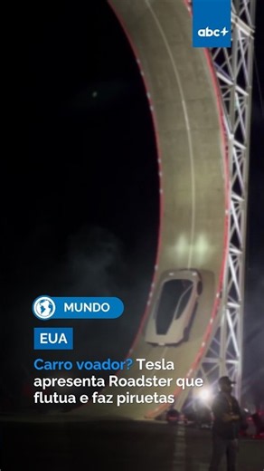 Carro voador? Tesla apresenta Roadster que flutua e faz piruetas