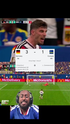 Curacao dreams of beating Germany IS OVER… Havertz goal makes it 3-1! Germany 3-1 Curacao #fyp #peakfighter #germany #curacao #worldcup