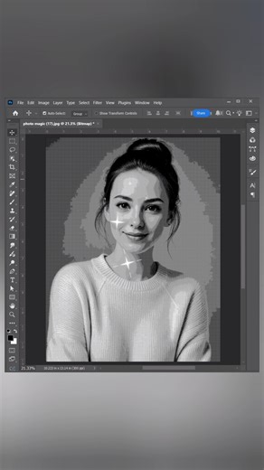 Pattern Dither In PhotoShop ✨ #photomagic #photoshop