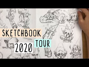 2020 Sketchbook Tour (2017~2020)! ✏️Took me 3 years to finish...😅