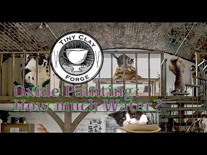 Pottery 101: How to prepare an Oxide for use over a glaze: How much water do I use?