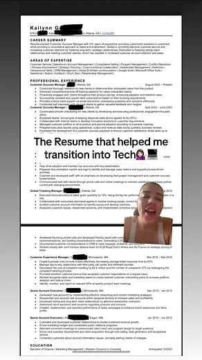 The Resume that helped me land a CSM role! #wfhcheck #transitionintotech #customersuccessmanager #remotework #WFH #resumehelp #wfhmomlife #sahmlife #sahmsoftiktok #wfhhacks #singlemomlife #resumetips #resumetips101 #techtok #techtoktips #fyp #greenscreen