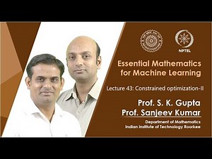 Lecture 43: Constrained Optimization-II