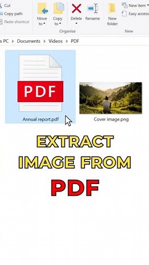 How to Easily EXTRACT an Image from PDF #shorts #pdf