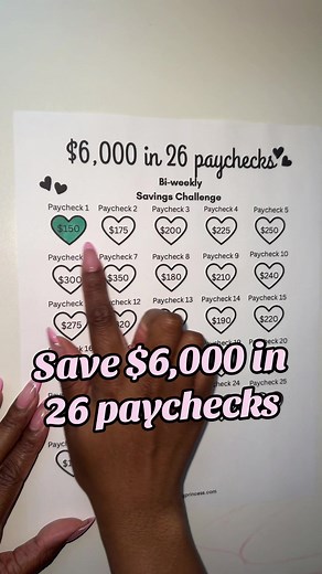 Save $6,000 in 26 Paychecks — Bi‑Weekly Savings Plan