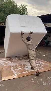 White Foam Production Process | From Chemicals to a Huge Block😱😱