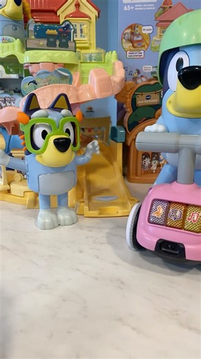 Bluey scooter and barney #shortsviral