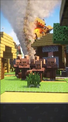 furacão MUITO SATISFATÓRIO varreu vila do minecraft no teardown com mods #shorts