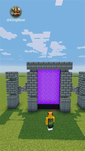 Nether portal design Minecraft