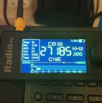 CB Channel 19 DX on ATS Mini v3 and 18 ft centered fed antenna