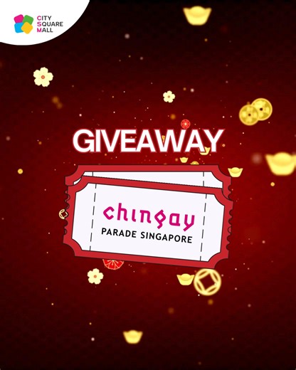 🎁 [CONTEST] The iconic Chingay parade returns for another edition, and we have a chance for 4 lucky winners to walk away with a set of 5 tickets for the parade on 28 February! Simply follow these steps: 🧨Follow @citysquaremall and @chingayparadesg 🍊Comment a festive CNY emoji 🧧There are no limits on entries, and followers who tag 3 friends in the comments stand a higher chance to win! The winners will be announced on 8 February. Good luck! Terms & Conditions apply. | City Square Mall, Singap