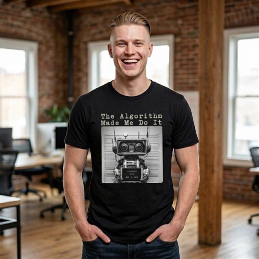 Funny Robot Mugshot Shirt, Ai Algorithm Tee, Tech Skeptic Gift for Programmer, Nerd Humor Shirt - Etsy UK
