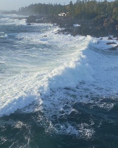 A large wave rolls into Big Beach at Ucluelet on Vancouver Island. Part of a longer video from the "UkeeTube" channel on YouTube. #Ucluelet #Tofino #VancouverIsland | UkeeTube